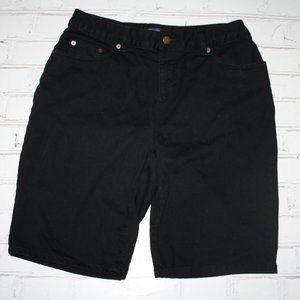 🖤👖 Black Jean Shorts · Bill Blass · Size 10P 👖🖤